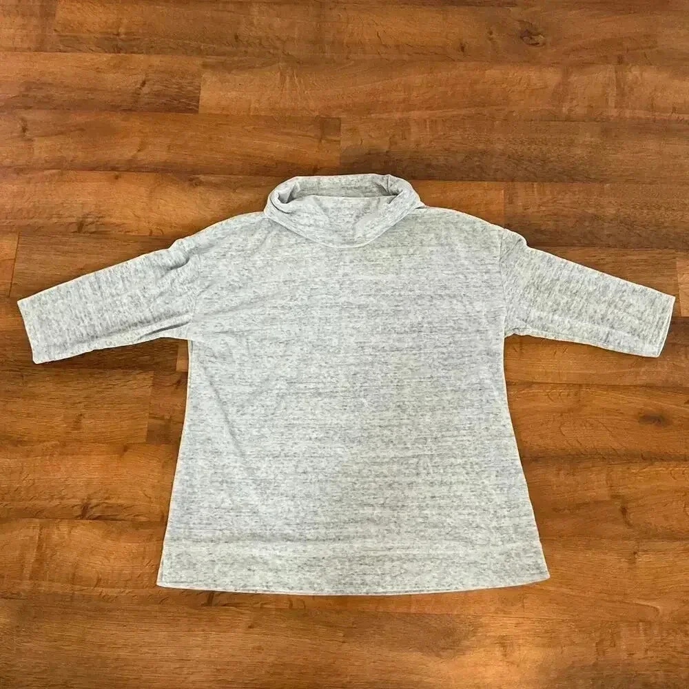 Talbots Moc Turleneck 3/4 Sleeve Womens Pullover Sweater Size 1X NWOT Gray